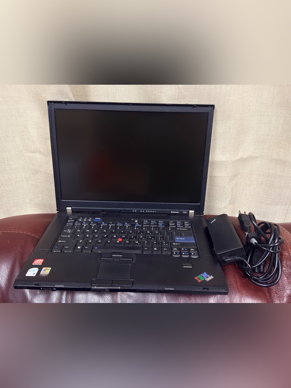 Vintage IBM/Lenovo ThinkPad T60р Widescreen Laptop WITH Charger